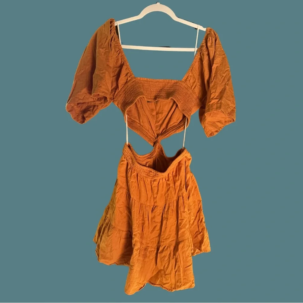 Free People Cleo Cutout Mini Dress - Size Small - Picture 6 of 6